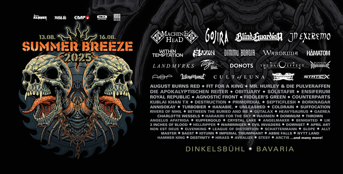 Tickets Festivalticket, SUMMER BREEZE 2025 in Sinbronn